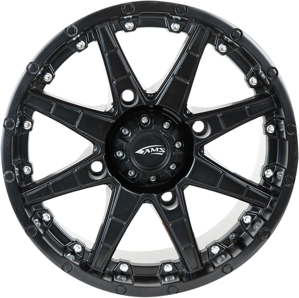 Ams 5706-046AS Wheel - Roll'n 105 - Front/Rear - Black - 15x7 - 4/110 - 5+2