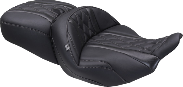 Mustang 89411GM Deluxe One-Piece, 2-Up Seat - FLT/FLH 23-25