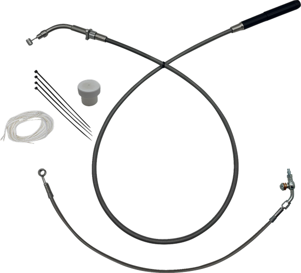 Fat Baggers Inc. 149914 Ez Install Kit - +4" - FLTR/SE - Braided