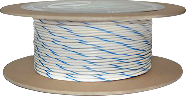 Namz NWR-96-100-20 100' Wire Spool - 20 Gauge - White/Blue