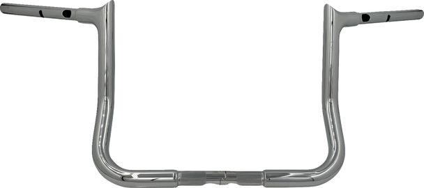 Fat Baggers Inc. 945012 1-1/4" Ez Install Pointed Top Handlebar - 12" - Chrome