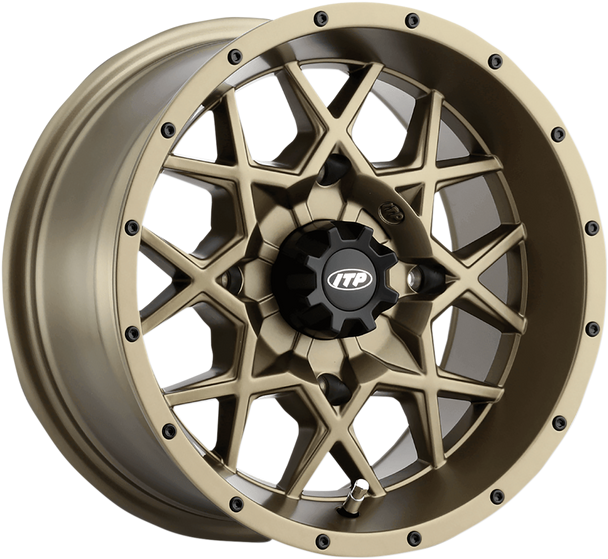 Itp 1428641729B Wheel - Hurricane - Front/Rear - Bronze - 14x7 - 4/137 - 5+2