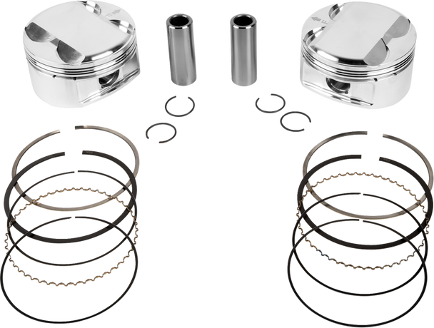 Je Pistons 398727 Piston Kit - 3.937" Bore - 4.375" Stroke - 11.5:1 Cr - 114" M8