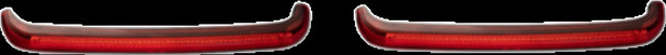 Custom Dynamics Sequential Low-Profile Bagz Lights w/ Red Lens for Harley