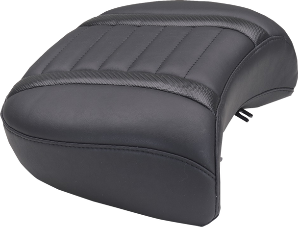 Mustang 88420 Deluxe Passenger Seat - Wide - Black Stitch - FLT/FLH 23-25