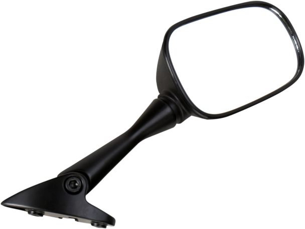 Emgo 20-37341 Mirror - Side View - Rectangle - Black - Right