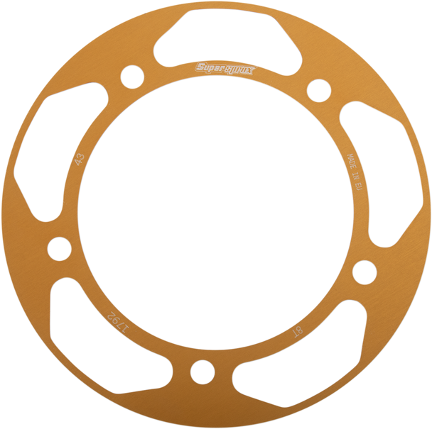 Supersprox RACD-1792-43-GLD Edge Rear Sprocket Insert - Gold - 43 Tooth