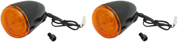 Custom Dynamics Black ProBeam Amber LED Turn Signal Kit for Indian