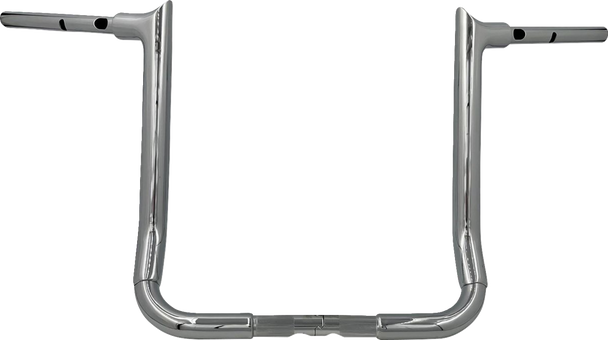 Fat Baggers Inc. 845016 1-1/2" Ez Install Pointed Top Handlebar - 16" - Chrome