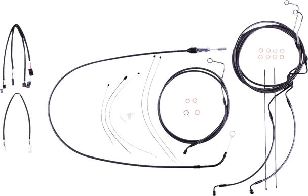 Magnum Shielding 4871192 Black Pearl Designer Handlebar Installation Kit