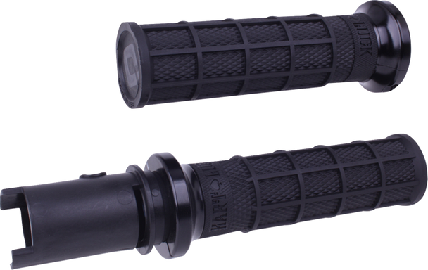 Odi V31HTC-Bb-B Hart-Luck Signature V-Twin Lock-On Grips - CVO - Black/Black