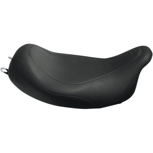 Mustang 76692 Wide Tripper Solo Seat Black for Harley Davidson FL 08-19