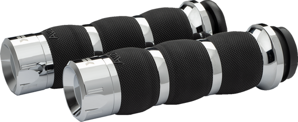 Khrome Werks 500295 Klassic Grips - Air Cushion - Cable - Chrome