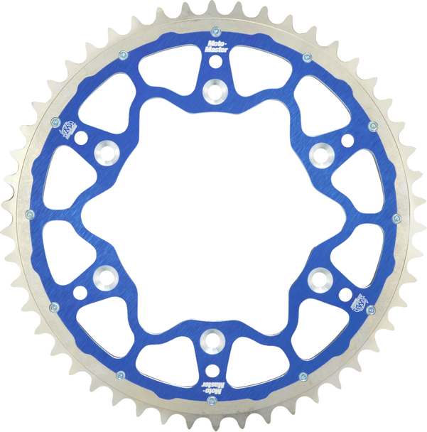 MOTO-MASTER 620073449 Fusion Series Dual Ring Rear Sprocket - 49 Tooth - Blue