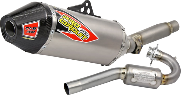 PRO Circuit 0311415FP Ti-6 Pro Titanium Exhaust System with Carbon End Cap