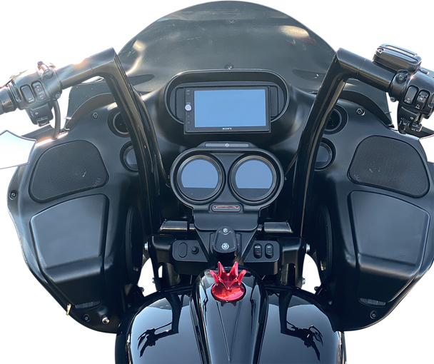 Fat Baggers Inc. 607016-B 1-1/2" Ez Install Flat Top Handlebar - 16" - Black