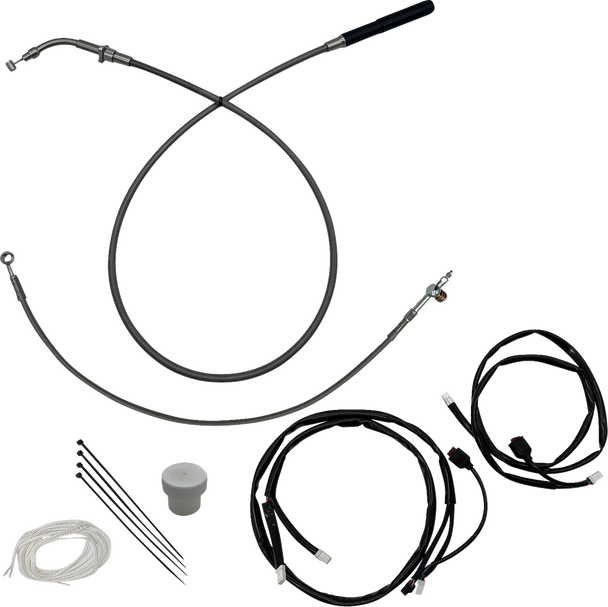 Fat Baggers Inc. 149014 Ez Install Kit - +6" - FLHX/SE - Braided