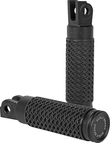 Burly Brand B13-1204B Slash Cut - Rider Foot Pegs - Black