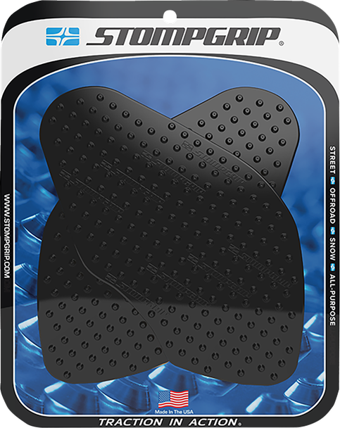 Stompgrip 55-10-0124-1B Tank Grips - Black - for Suzuki - V-Strom 19-22