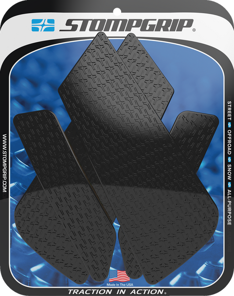Stompgrip 55-14-0174B Tank Grips - Icon - Black - for Bmw - F/M/S 20-24