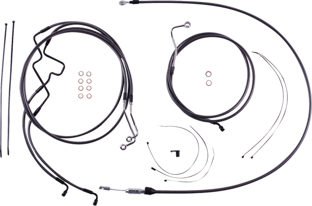Magnum Shielding 7871226 Karbonfibr Designer Handlebar Installation Kit - 21-22