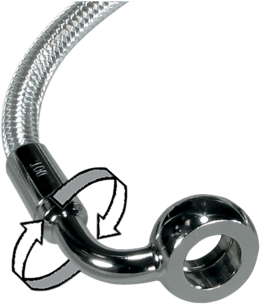 Magnum Shielding 36443SW Brake Line - 180/90° - 43" - Sterling Chromite II