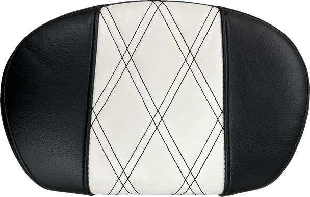 LE PERA L-SBP02GT/HR1 Sissy Bar Pad - Medium - GT1/HR1 Inlay - Black/White