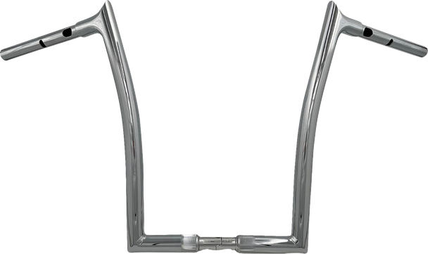 Fat Baggers Inc. 948016 1-1/4" Ez Install Pointed Top Handlebar - 16" - Chrome