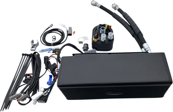Ultracool DY-1GSS Oil Cooler Kit - Gloss Black - Dyna