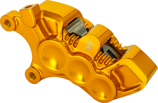 Arlen Ness 320-115 Monoblock Axial Brake Caliper - 14" - Left - Gold