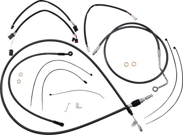Magnum Shielding 4871141 Black Pearl Designer Handlebar Installation Kit