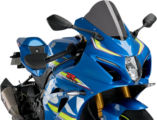 Puig HI-TECH Parts 3631F Race Windscreen - 11-1/4" - Dark Smoke - GSX-R