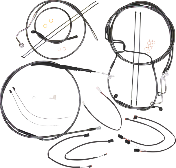Magnum Shielding 4871011 Black Pearl Designer Handlebar Installation Kit
