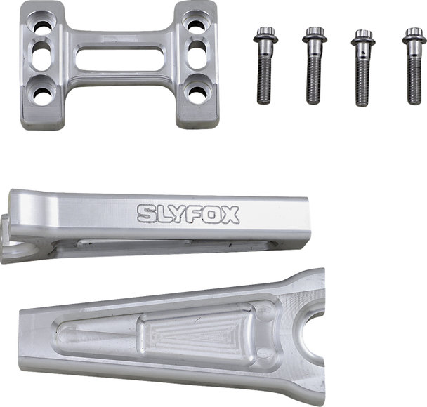 Slyfox Tm-SLY3 Handlebar Riser Kit - Straight - 1" Clamping - 6" Rise - Raw