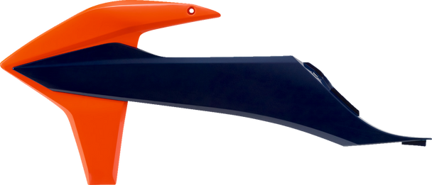Polisport 8422100045 Radiator Cover - Orange/Blue - for KTM