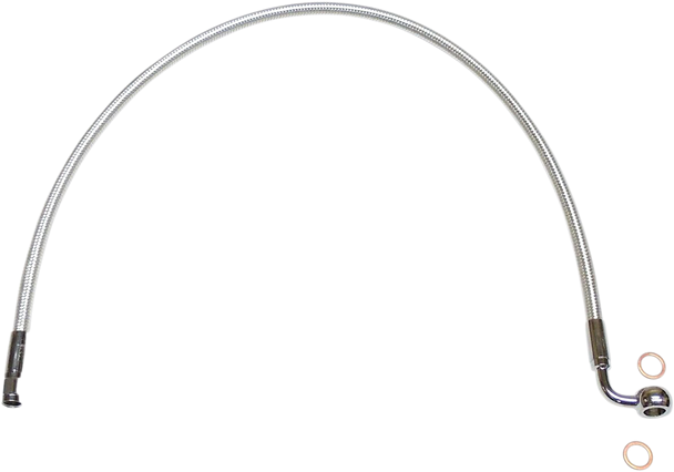Magnum Shielding AS37234 Brake Line - 10 mm-90° - 34" - Sterling Chromite II