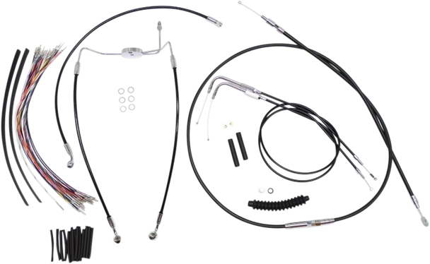 Magnum Shielding 489281 Xr Handlebar Installation Kit - 96-06 Flh - Black
