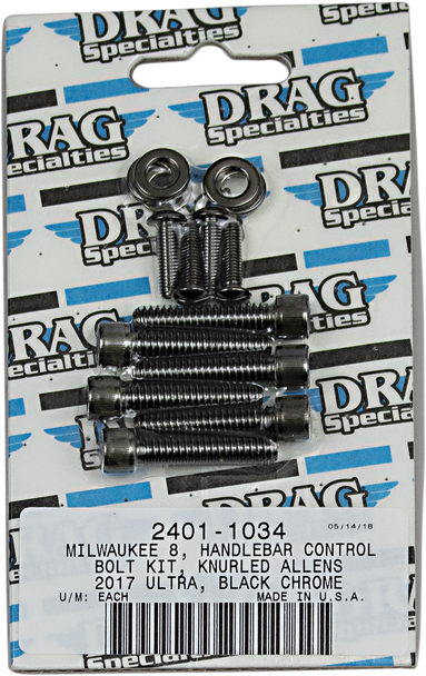 DRAG SPECIALTIES 2401-1034 BOLT KIT M8 HAND B/C K