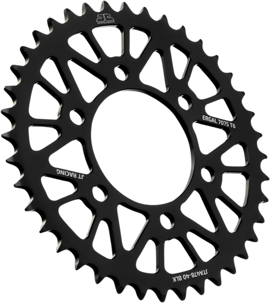 JT Sprockets JTA478.40BLK Rear Sprocket - for Kawasaki - Black - 40-Tooth