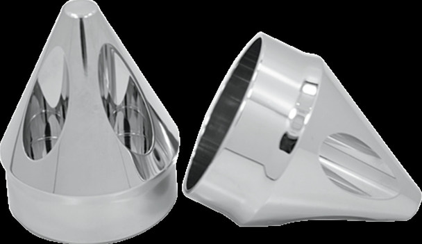 Avon Grips Chrome Spike Axle Nut Covers AXL-SPK-CH-TOUR