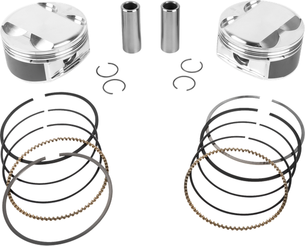 Je Pistons 398758 Piston Kit - 4.016" Bore - 4.500" Stroke - 12.0:1 Cr - 108" M8