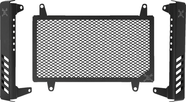 Burly Brand B10-3009B Radiator Guard - Slash Cut - for Honda
