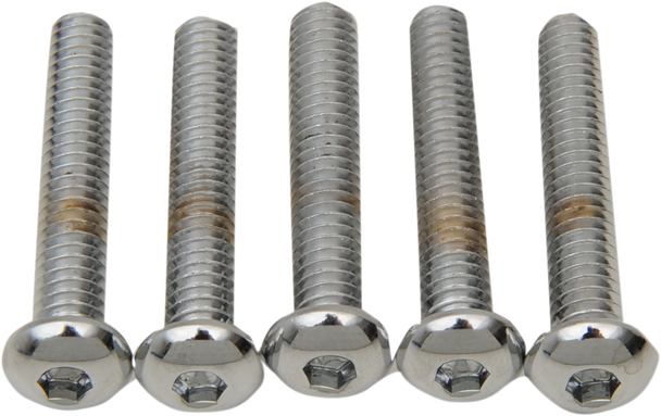 Drag Specialties DS192323 Bolts - Button Head/Repl - 1/4"-20 X 2" - 5 Pack