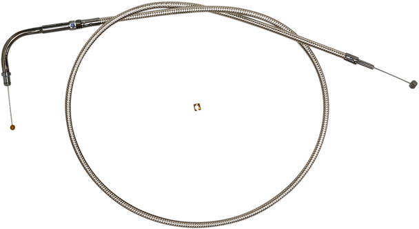 Magnum Shielding 53256 Polished Stainless Steel Braided Throttle Cable - 36-5/8"