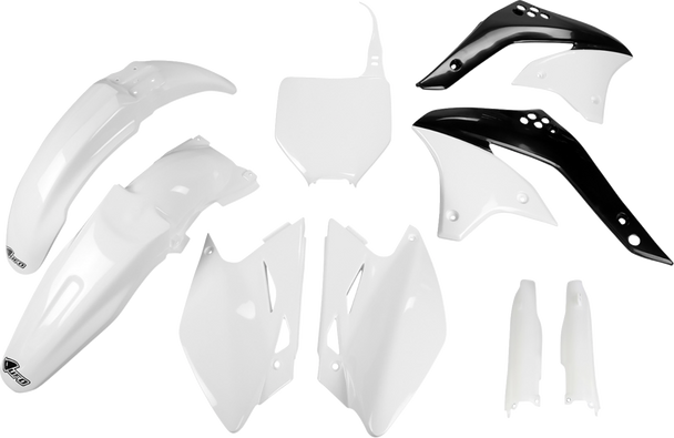 UFO KAKIT205F@047 Body Kit - White/Black - for Kawasaki - Kx 06