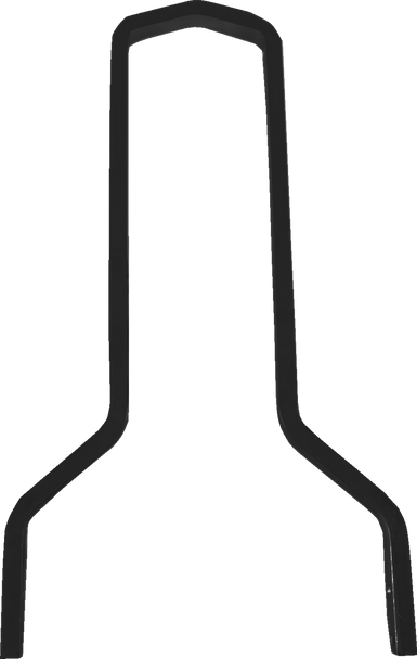 Drag Specialties Square Sissy Bar - Tall - Black - 11" W