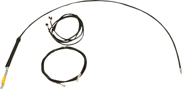 La Choppers LA-8060KT3-19B Complete Plug-and-Play Cable Kit - Black