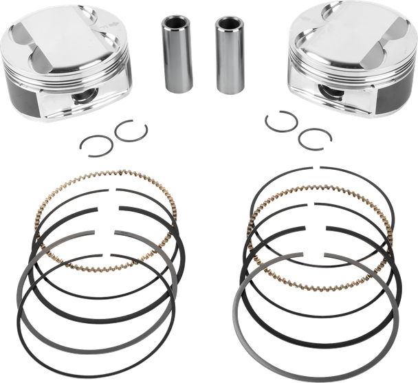 Je Pistons 398755 Piston Kit - 4.080" Bore - 4.375" Stroke - 12.0:1 Cr - 114" M8