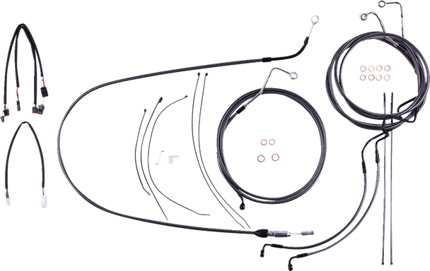 Magnum Shielding 7871191 Karbonfibr Designer Handlebar Installation Kit - 21-23
