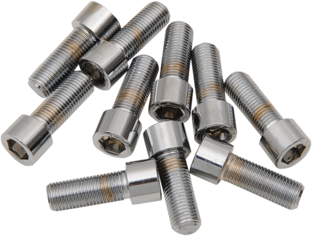 Drag Specialties Bolts - Socket-Head/ Smooth/Fine Thread - 10 Pack